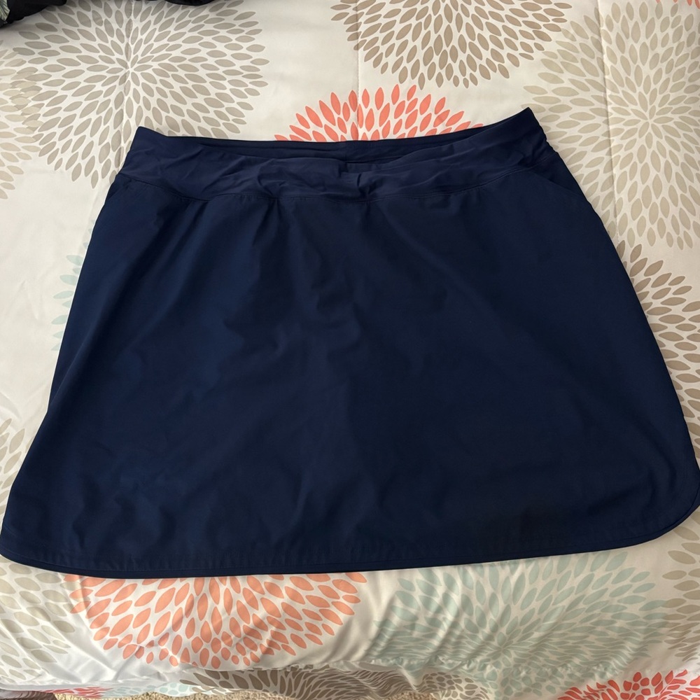 Lands’ End Quick Dry Board Skort Navy Blue - Picture 8 of 16